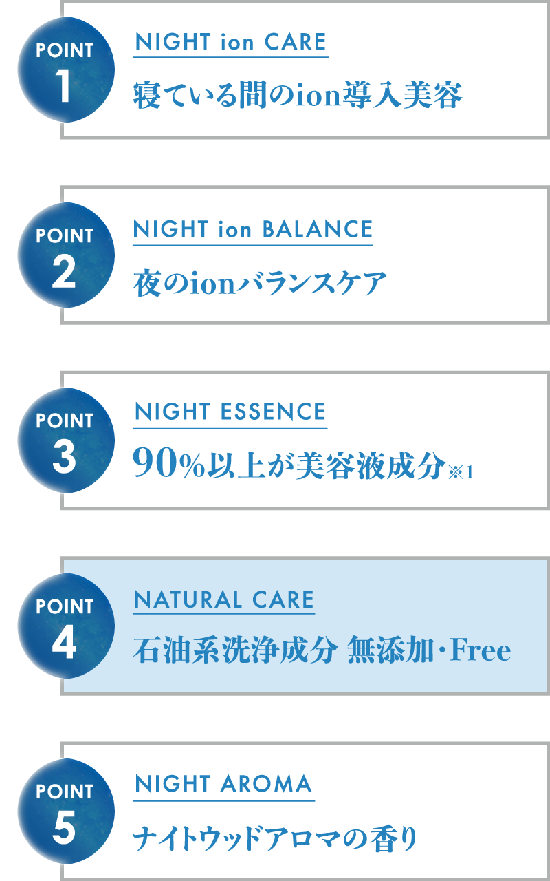 石油系洗浄成分無添加・Free