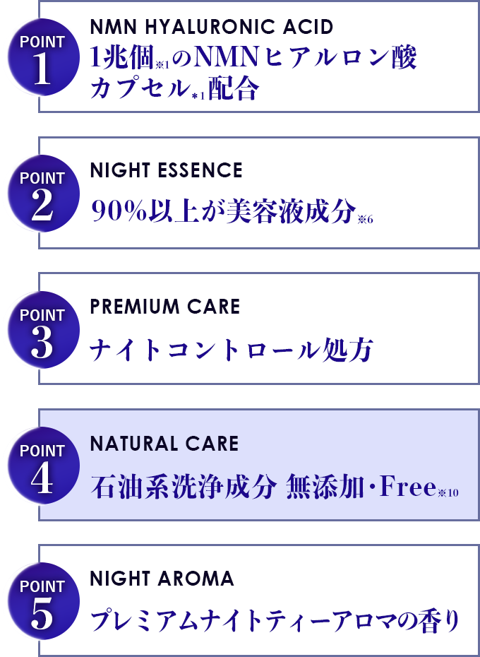 石油系洗浄成分・無添加Free